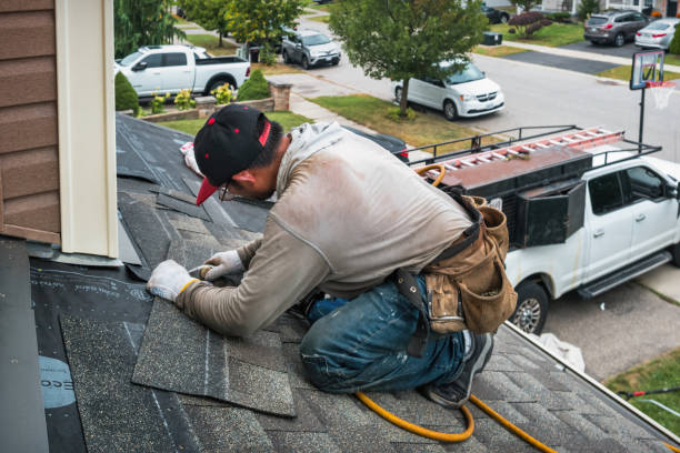 Professional Roofing technician working in Rappahannock Academy, VA